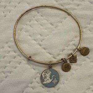 Alex and Ani Bangle with Stork Charm